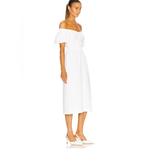 A.L.C. Adena White Off shoulder Dress Sz 6 NWT - Picture 2 of 11